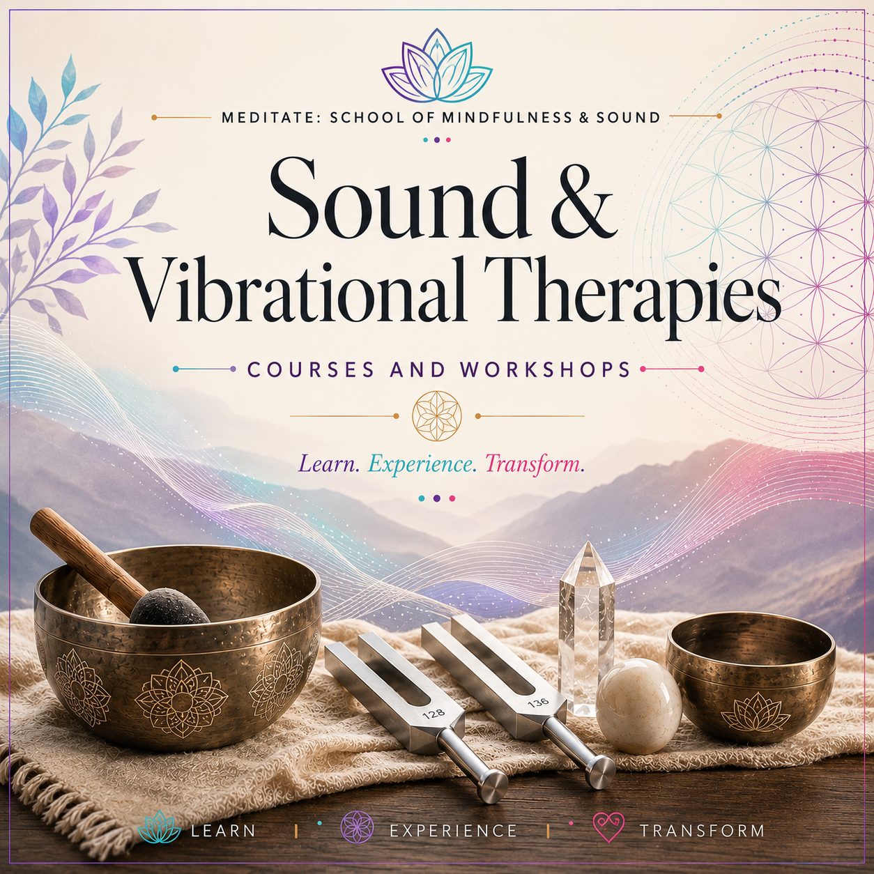 Practitioner of Sound & Vibrational Therapies Double Certification